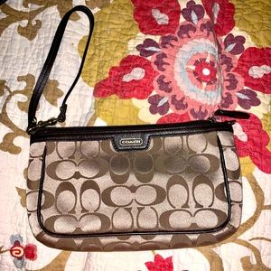 Coach large wristlet